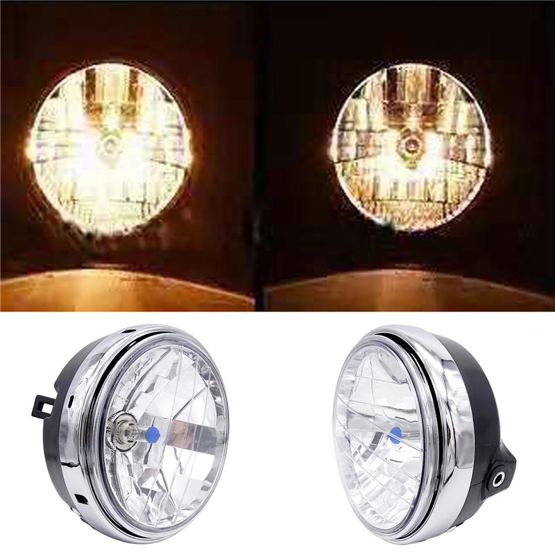 1 Pcs Motorcycle 12V Headlight Motorbike Halogen Headlamp Running Light Fit For Honda CB400 CB500 Hornet 600 900 VTEC VTR250
