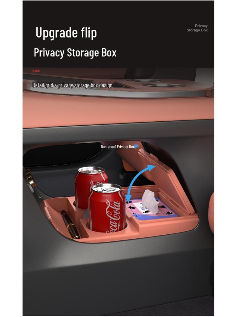XPeng G7 Center Console Silicone Storage Box: Fits 25 Models, Ideal for Glasses & Accessories