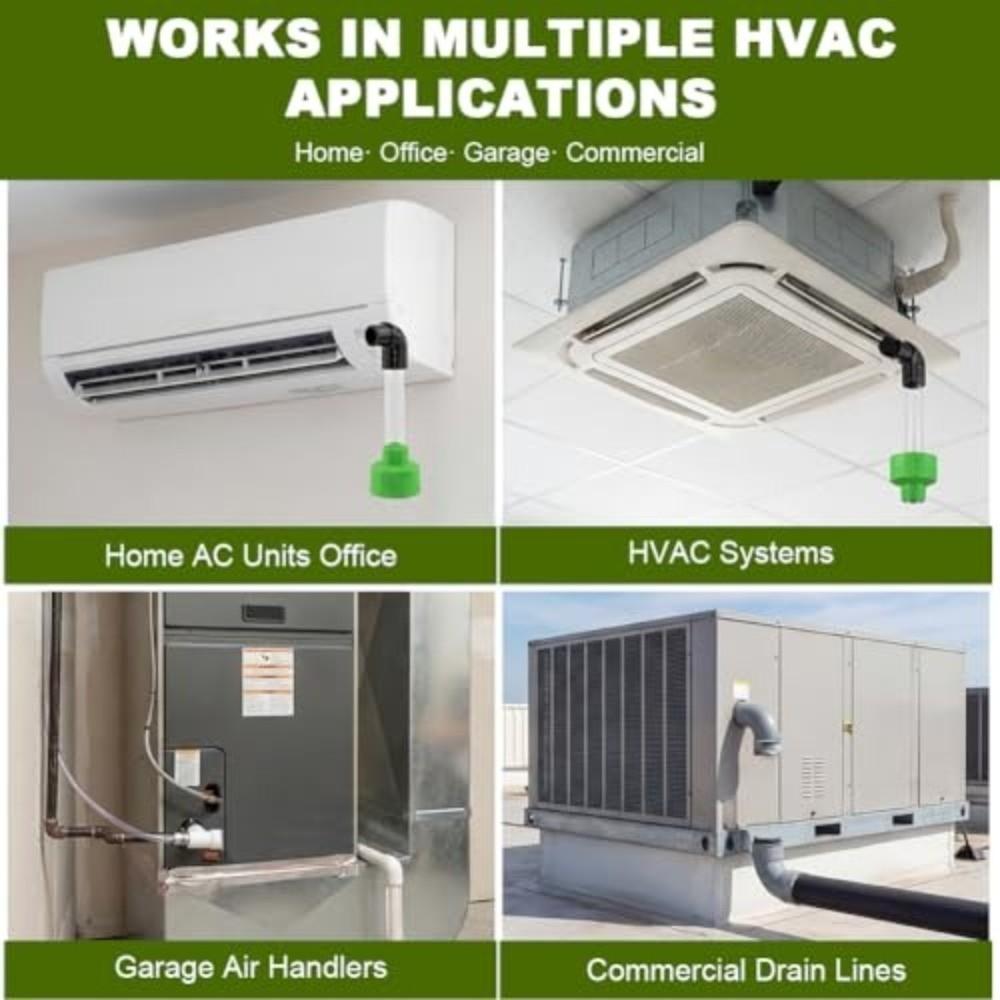 Wear Resistant Drain Line Cleaner Tool PVC Pipe Compatible Pipe Connector for AC  Home Office