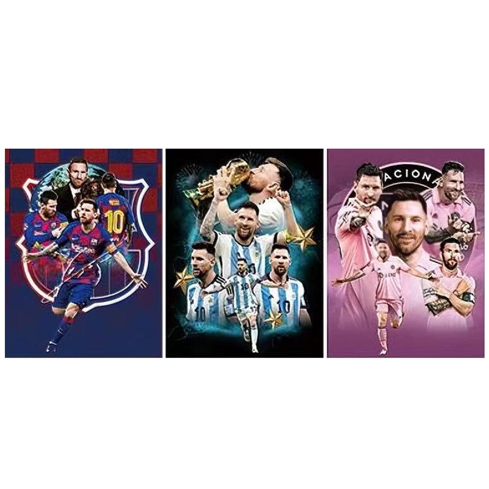 European & American 3D Stereo Sports Poster: Gradient Naked Eye Lenticular Art