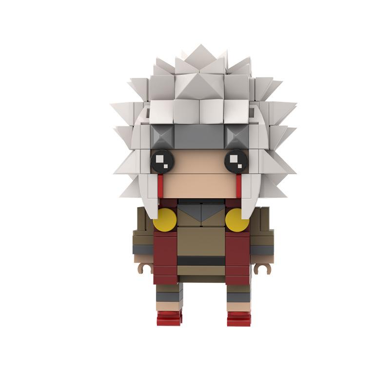 Building Block Compatible With Small Particle Naruto Square Head Kakashi, Sai, Naruto, Konoha Set