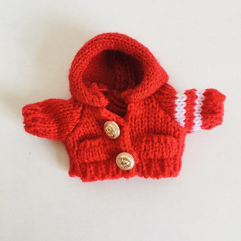 בגדי בובת קטיפה ויניל חמודה 17 ס"מ קופסה עיוורת - תליון LaBuBu שמלת אביזרים