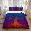 3pc Life Tree Cover Set - 1 Quilt Cover + 2 Pillowcases, All Seasons Bedroom Setting, Perfect for Home062
