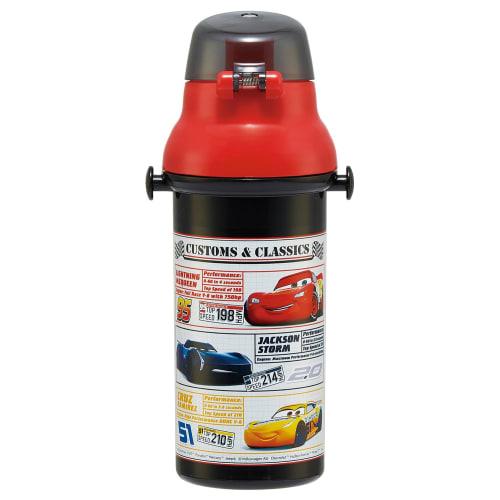 Skater Children's Plastic Water Bottle 480ml One Push Open/Close Antibacterial Child Friendly Lightweight Antibacterial Treatment Made In Japan Disney