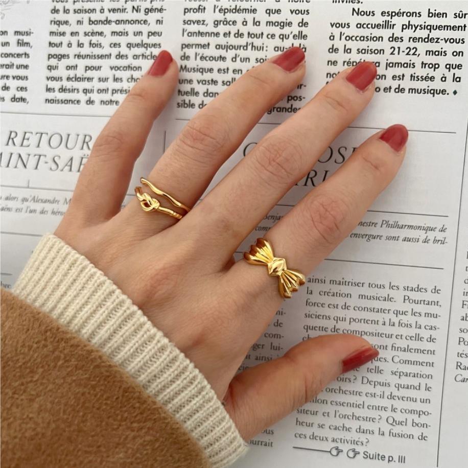 925 Heart Shape Entanglement Adjustable Rings For Women Ladies Rings Luxury Jewelry Jewellery Argent 925