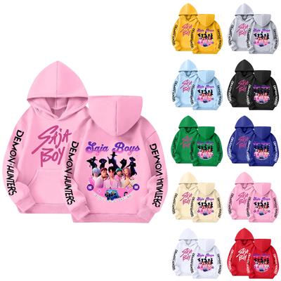 Çocuk Uzun Kollu Bol Kesim Baskılı İpli Kapüşonlu Sweatshirt