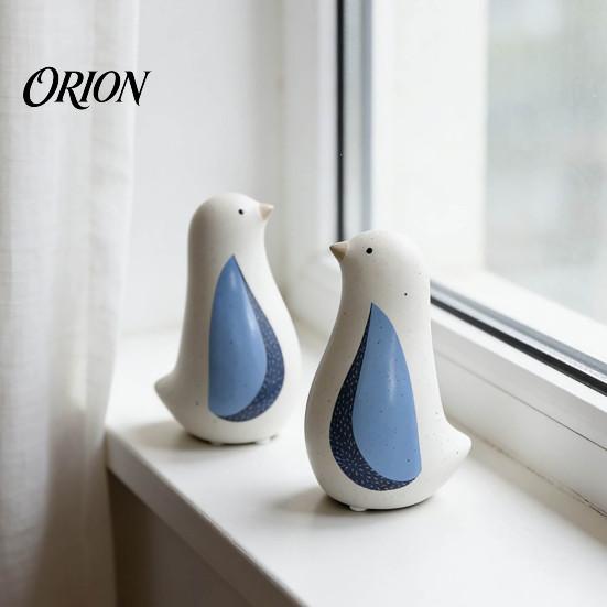 Minimalist Aesthetic Room Ornaments Nordic Ceramic Bird Figurine, Decorative Ornament, Modern Sophisticated Crafts for Bedroom Sculpture Living Shelf