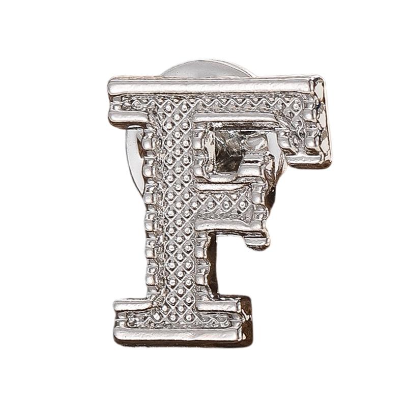 A-Z Letter Initial Lapel Pin Brooches Vintage Coat Suit Shirt Badge Party Office Brooch Pins Gifts For Men And Women Accessories