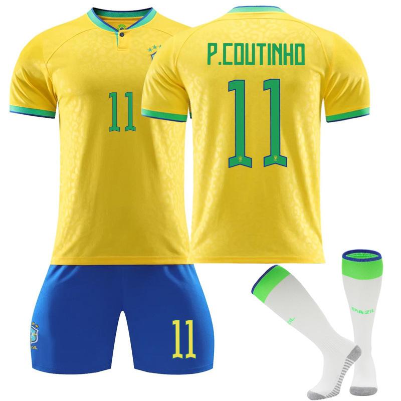Brazil Jersey No. 10 Neymar 20 Vinicius 9 Charlison 18 Jesus Jersey Football Short Sleeve