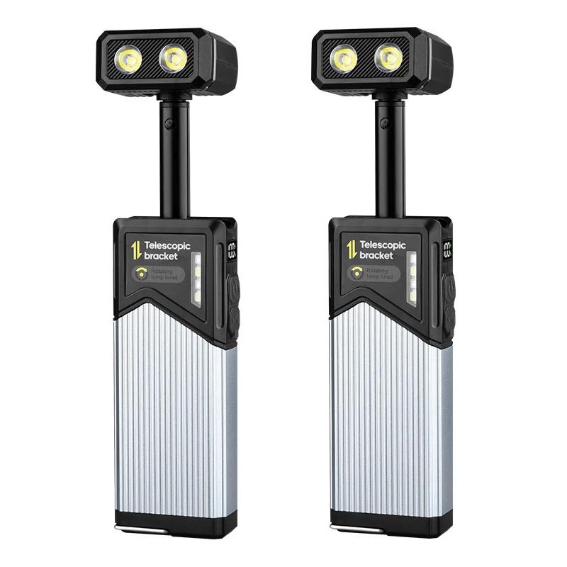 Multi-functional Work Light and Outdoor Camping Light Outdoor Retractable Magnetic Suction Work Light Rechargeable Flashlight
