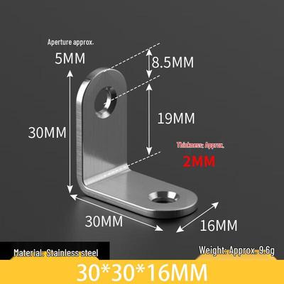 Lijiu Hong 304 Stainless Steel Angle Bracket Set