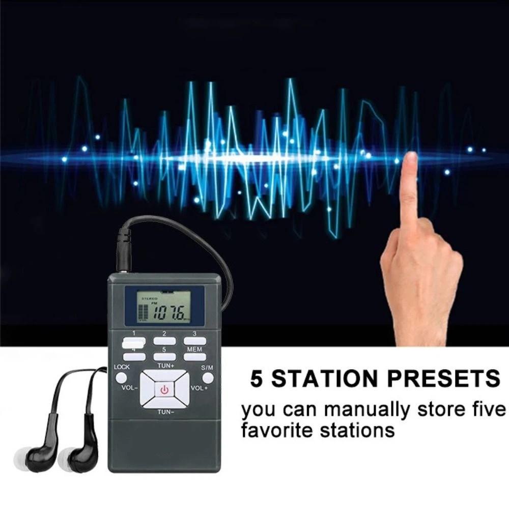 LCD Display Digital FM Radio FM (Frequency Modulation) Music Player FM Radio Receiver  For The Aged