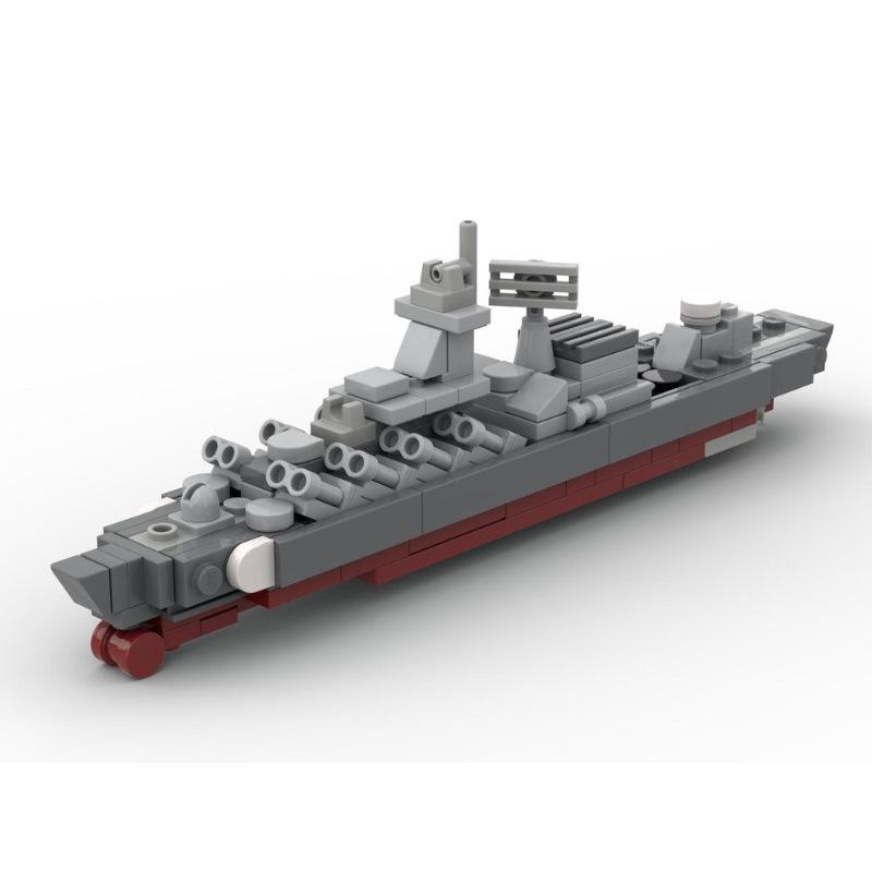 Slava-Class Cruiser Building Blocks Toy - MOC-108329 Moskva Edition