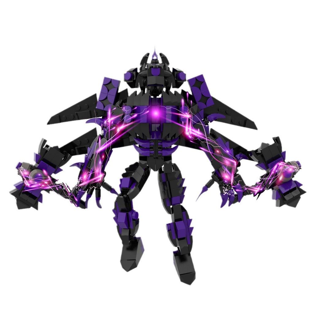 Purple Red Lotus Titan Surveillance King Audio Tv Toilet And Surveillance Man Toy Building Block