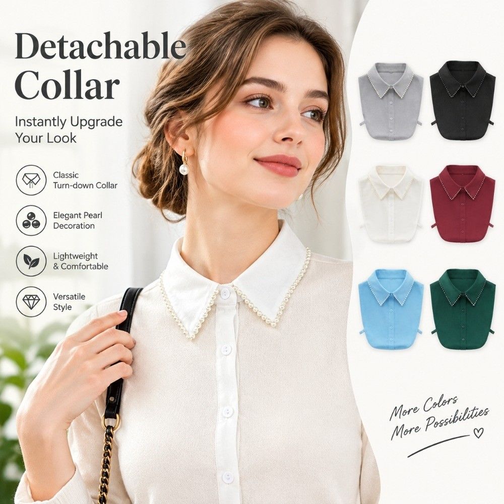 Handmade Beaded Detachable Collar Detachable Dress Collar Blouses Dresses Sweaters