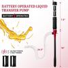 BOYISEN Battery Operated Liquid Transfer Pump - Electric Water Fuel Transfer Pump For Gasoline Diesel Oil, 2.2 Gallons Per Min, Battery Power Siphon