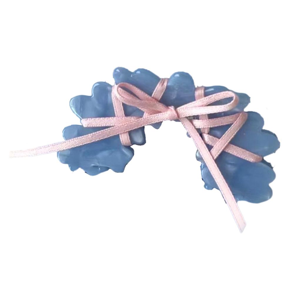 Versatile Acrylic Hair Claw Ballet Style Ribbon Tie Bowknot Acetate Claw Clips Stylish Headwear Hair Accessory for Women
