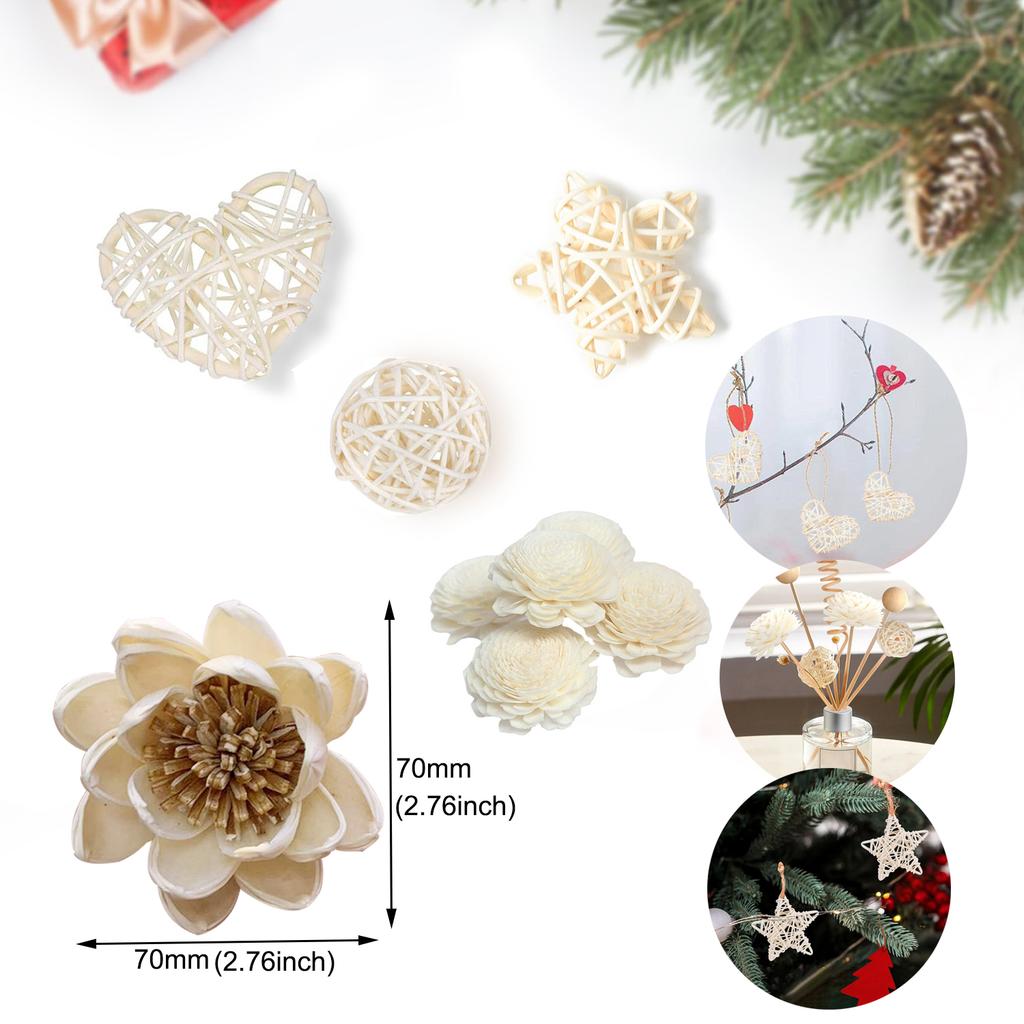 Primary Color Flower Shape No Fire Aromatherapy Rattan For Reed Diffuser Replacement Home Bathroom Decoration