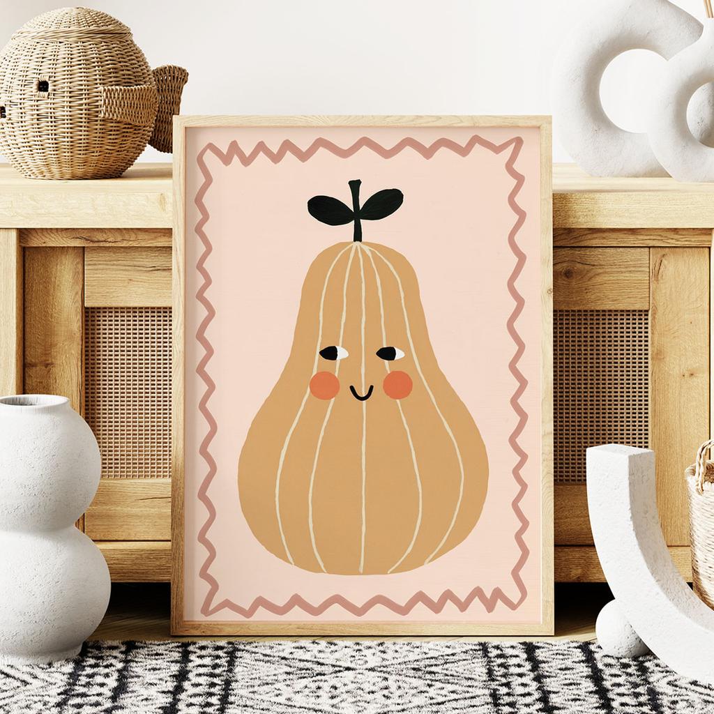 Poster for a Child Zucchini Pumpkin