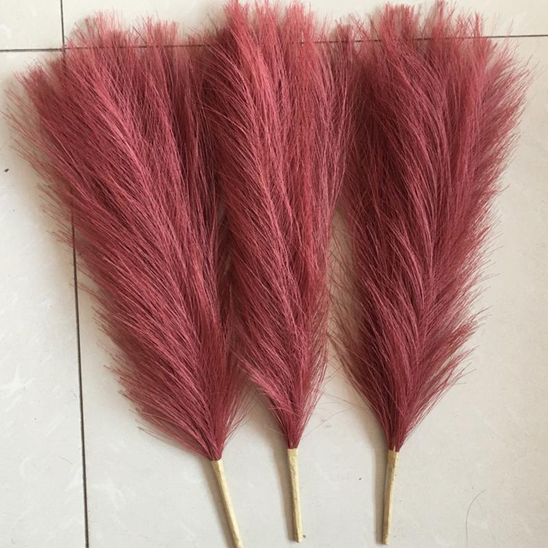 45cm Pampas Grass Simulation  Reed Grass Wedding Decoration Home Bedroom Accessories Wedding Guide Photo PropBackground