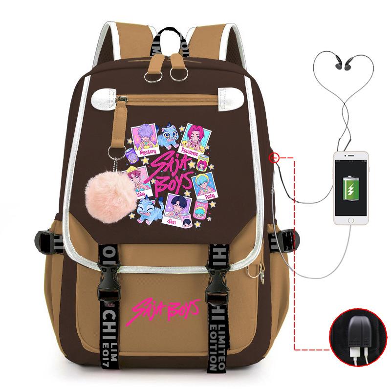 Witch Hunters Peripheral Korean Edition Student School Bag Cross-border College Wind Reduction Large Capacity Ridge Backpack
