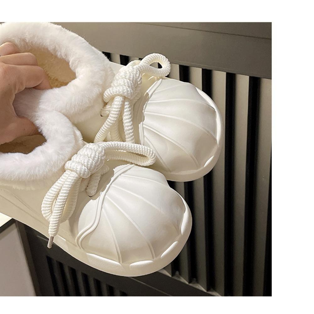 Женские осенне-зимние водонепроницаемые и мягкие теплые зимние ботинки 41 слоновая кость — фото 15