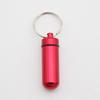 Portable Medicine Bottle  Mini Aluminum Alloy Keychain  Hanging Bottle  Sealed Compartment Waterproof Metal Medicine Box