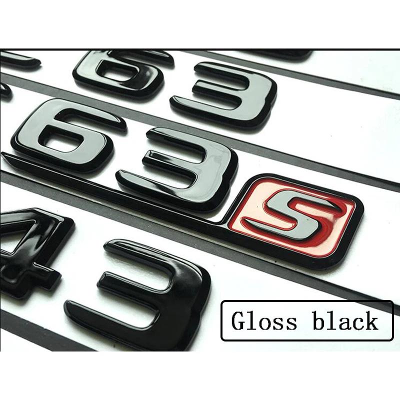 ECLD4 Car Trunk Words Logo Badge Emblem Decals Sticker For Mercedes Benz G Class G65 G55 G63 G350 G400 G500 G350d 4X4 W463 W464