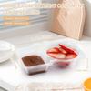 Reusable Snack Containers with Lids 20Pcs Double Compartment Snackle Box Portion Control Snack Pack for On-the-Go Meals Camping