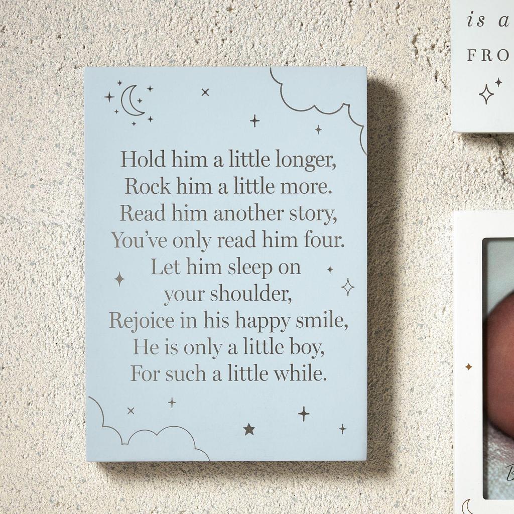 Bambino Little Boy Plaque