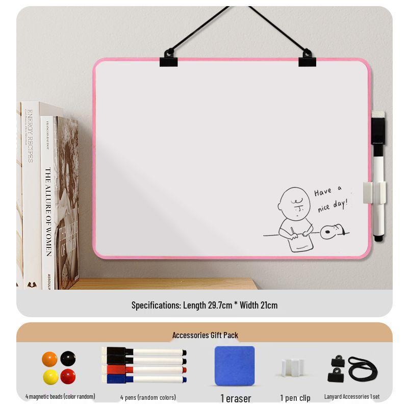 Wall-mounted Mini Double-sided Magnetic Children's Whiteboard - Erasable Writing and Drawing Blackboard