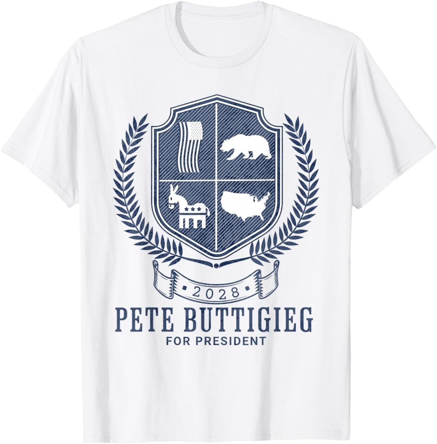 Pete Buttigieg 2028 for President US Election Democrat T-Shirt S