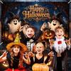 333. Halloween Happy Birthday Backdrop Banner Cute Ghost Theme Party Decoration