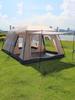 Double-Layer Outdoor Tent: Two Rooms & Living Area - Spacious, Portable, and Durable for Camping & Picnics