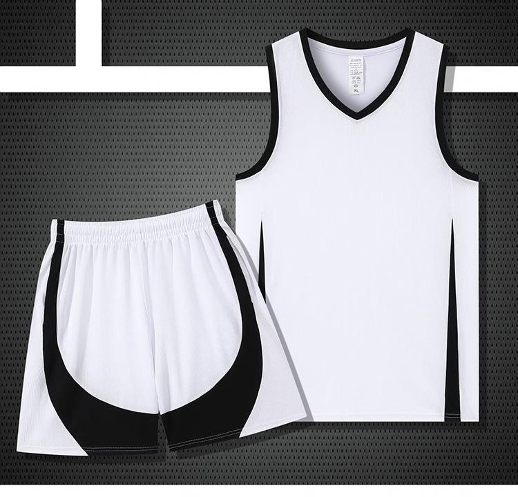 Basketbal Jersey Set Mannen Zomer College Wedstrijd Sport Training Team Basketbal Jersey Bal Jersey Volwassen Bedrukking