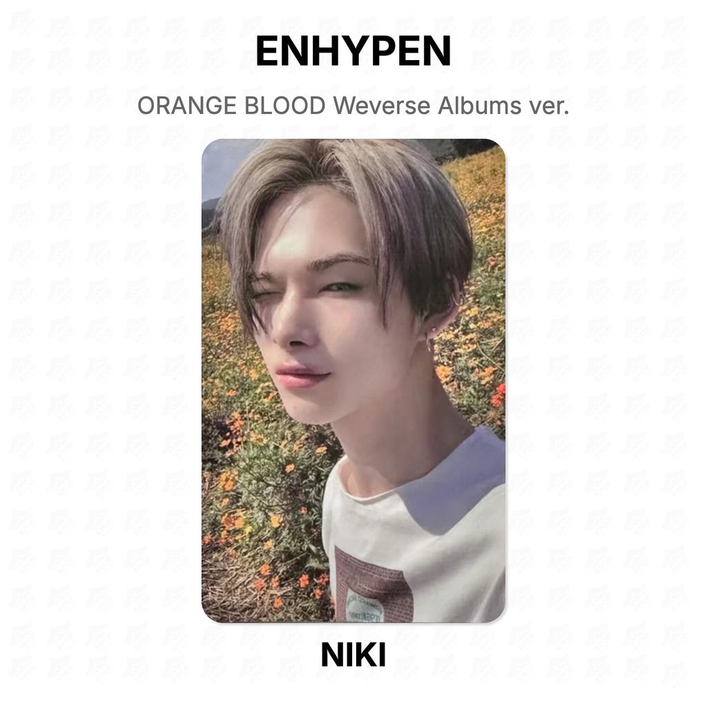 ENHYPEN ORANGE BLOOD Weverse Albums ver. Fototessera ufficiale