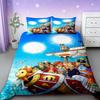 Anime One Piece Duvet Cover Set Japanese Cartoon Brooke Luffy Bedding Set Twin Full Size Bedroom Bed Decor Teens Boys Boys Gifts