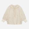 Thursday Island Unisex Flower Embroidery Nylon Hooded Jumper T264mjp233w