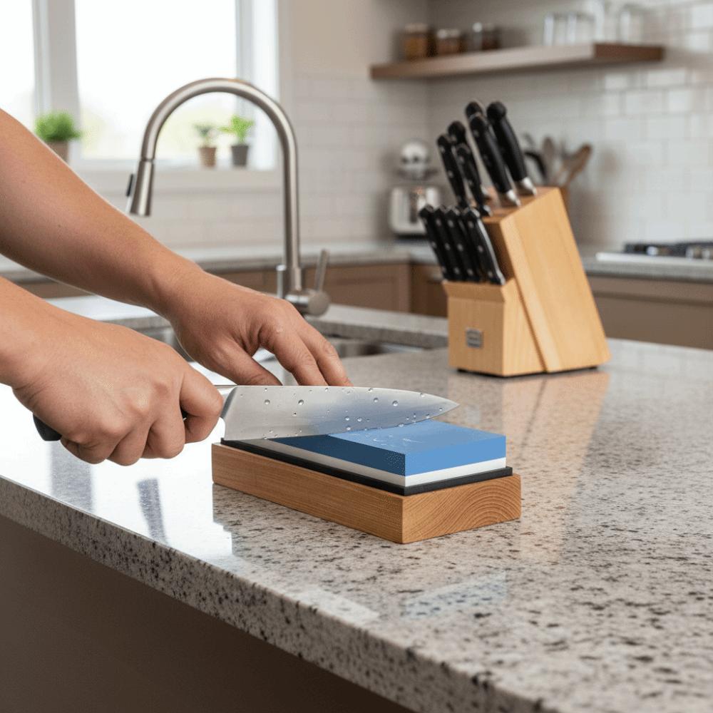 Grit 1000/6000 Whetstone Dual Side Professional Sharpener Kitchen Grinding Stone Kitchen Tool