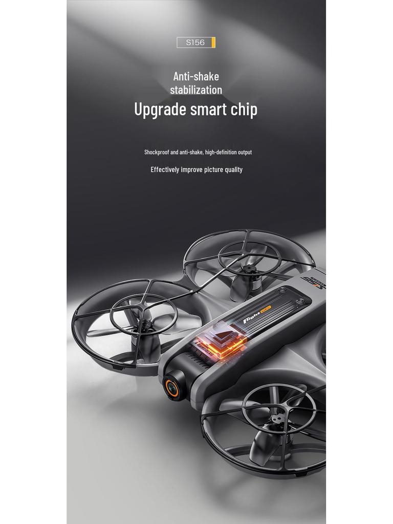 S156 Crossing Drone: Anti-Collision HD Optical Flow Quadcopter with Screen and ESC Camera Remote Control.