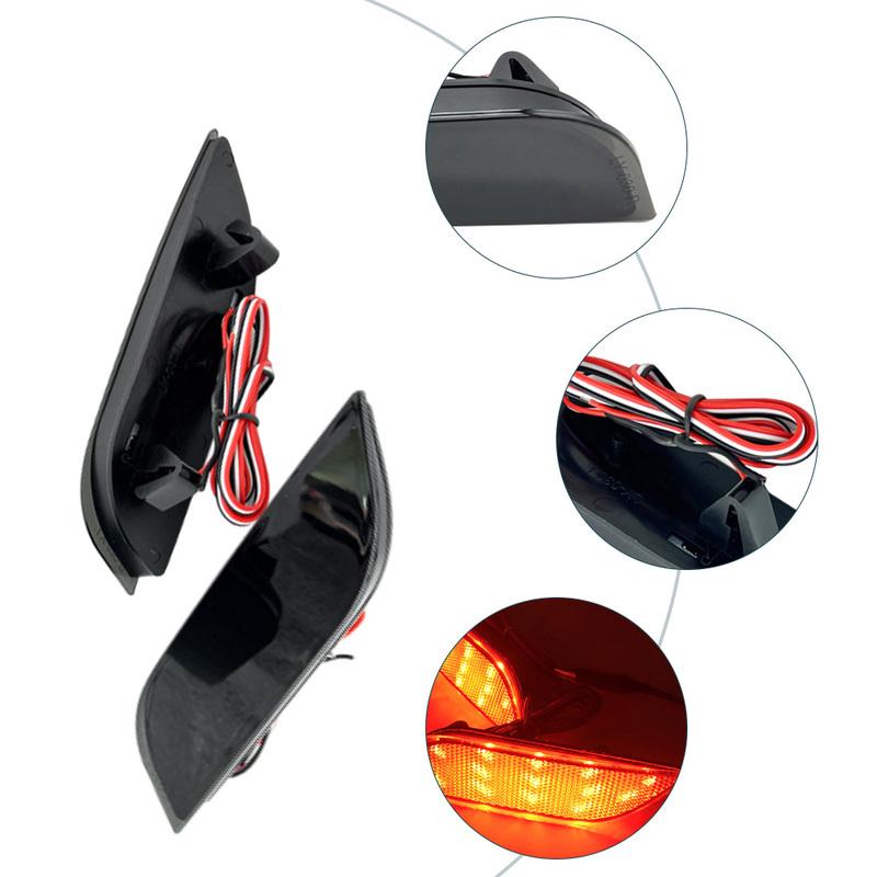 Pair LED Rear Bumper Light for Subaru Impreza Hatchback Wagon WRX WRX STI 5-door 2007+ XV Crosstrek 2013 Legacy 2009-2014
