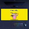 Courage the Cowardly Dog Mouse Pad, Large Gaming Desk Mat, Non-slip XXL Mousepad for Laptop & Tablet, Mini PC Playmat with Stitched Edges