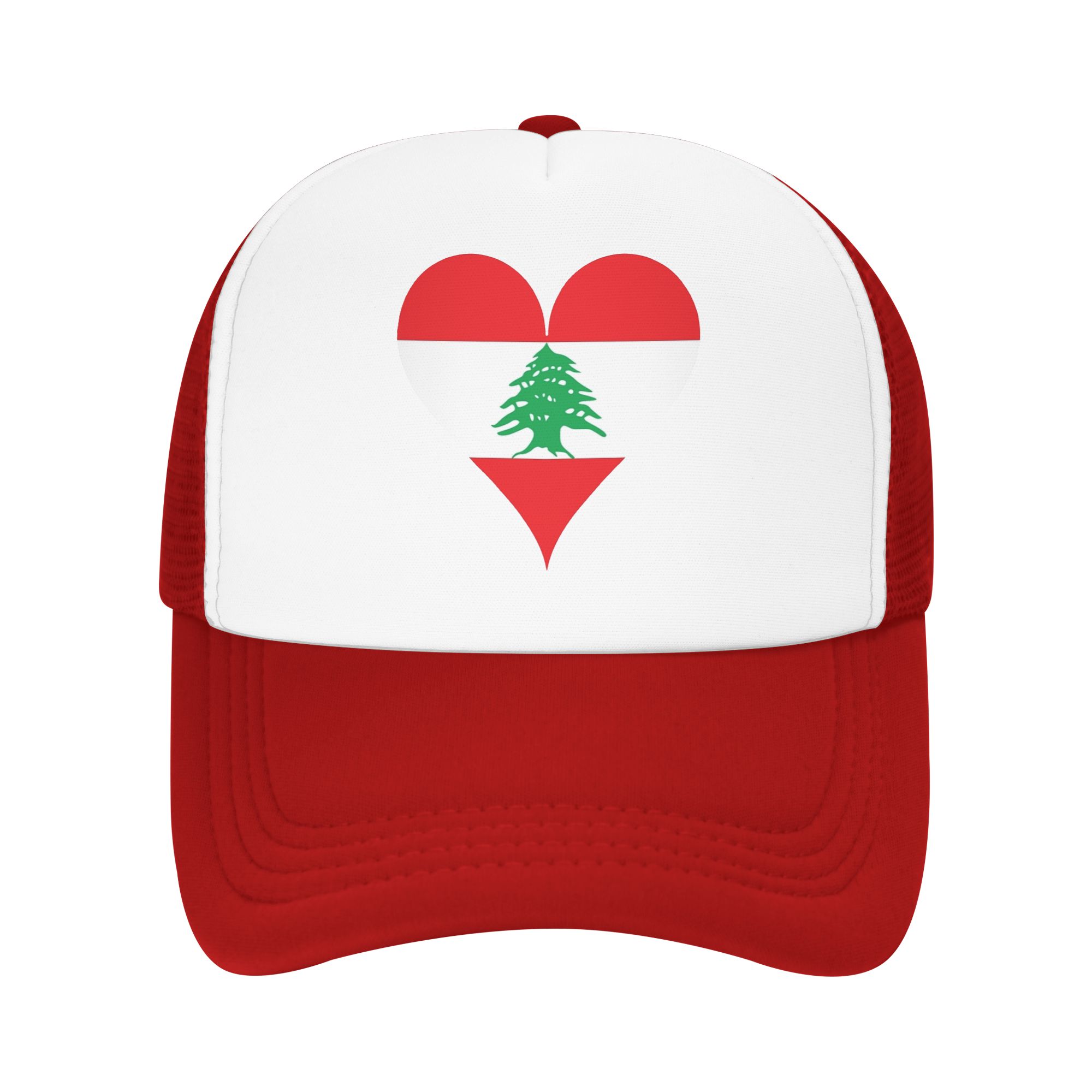 Lebanon Flag Lebanese Mesh Baseball Cap Adult HipHop Trucker Hat  Hat Adjustable Summer Trucker Hat One Size