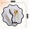 Double-Sided Linen Dining Mat Non-Slip Table Mats Exquisite Heat Insulation Pad  Kitchen