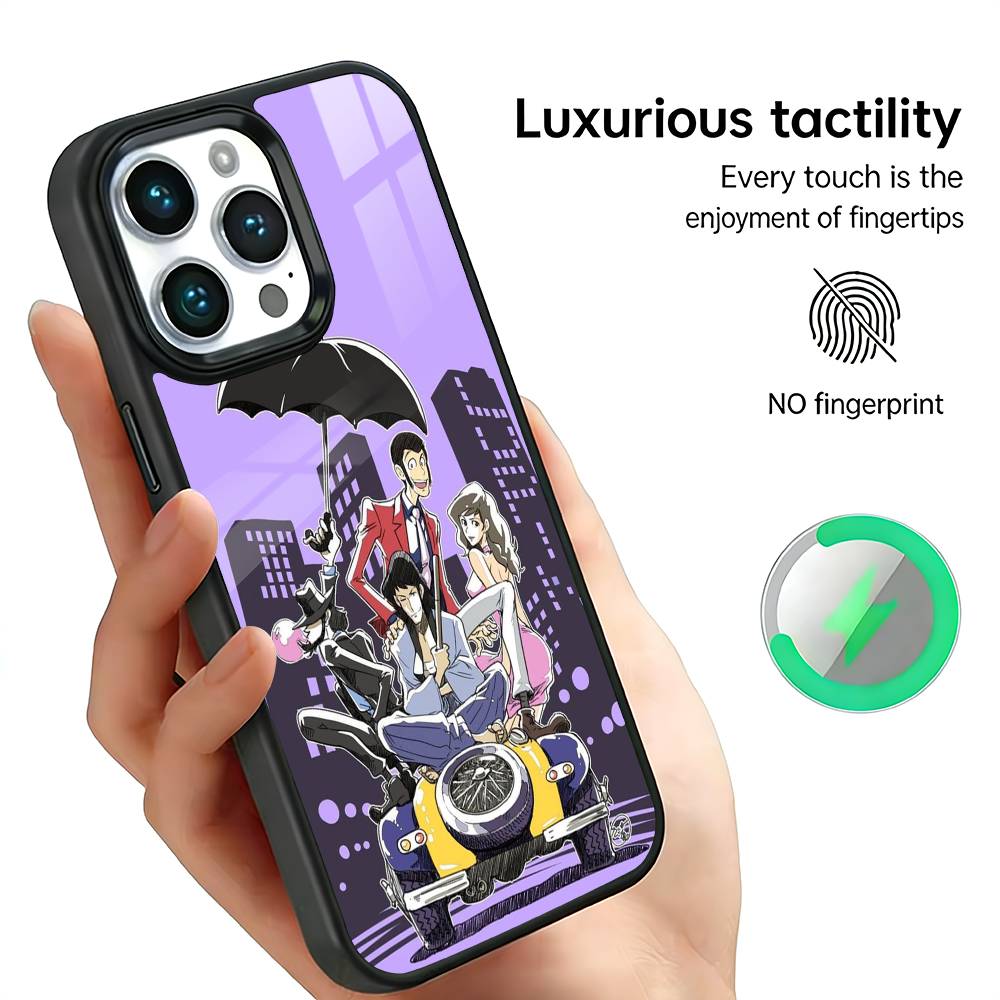

Anime L-Lupin The T-Third Phone Case For iPhone17,16,15,14,13,12,11 Plus,Pro Max For Magsafe Wireless Charging iPhone16PRO