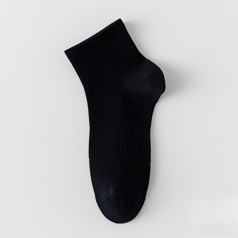 

Sock Summer Light Pure Cotton Anti-bacterial and Deodorizing Mesh Breathable Without Bones Anti-slip and Anti-drop Heel 1 pair чёрный