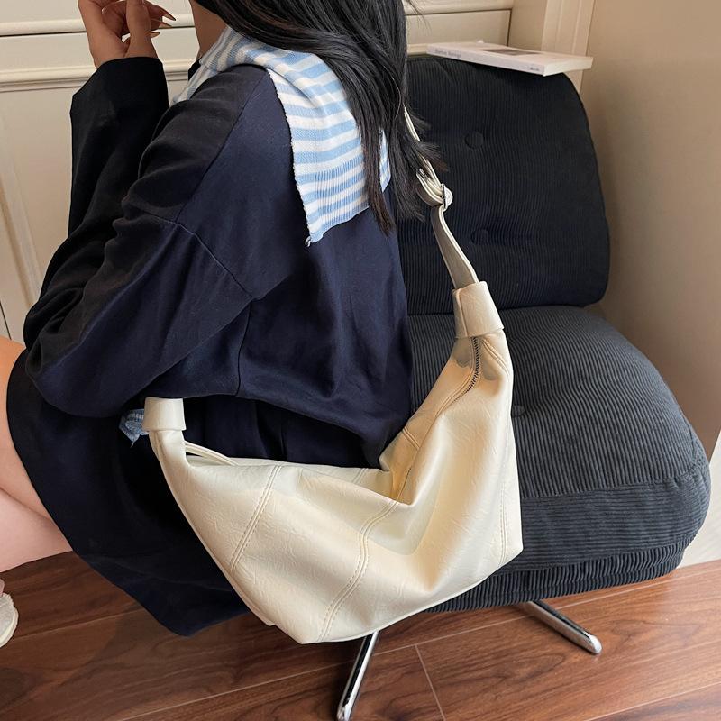 

Korean ins trendy large-capacity dumpling bag 2025 autumn new fashion simple shoulder bag versatile underarm bag
