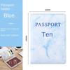 PU Leather Marble Grain PU Card Case Travel Accessories Passport Protective Cover Passport Holder