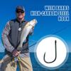 Black Sharp Barbed Fish Hooks with Durable High-Carbon Steel Material Suitable for Saltwater Freshwater