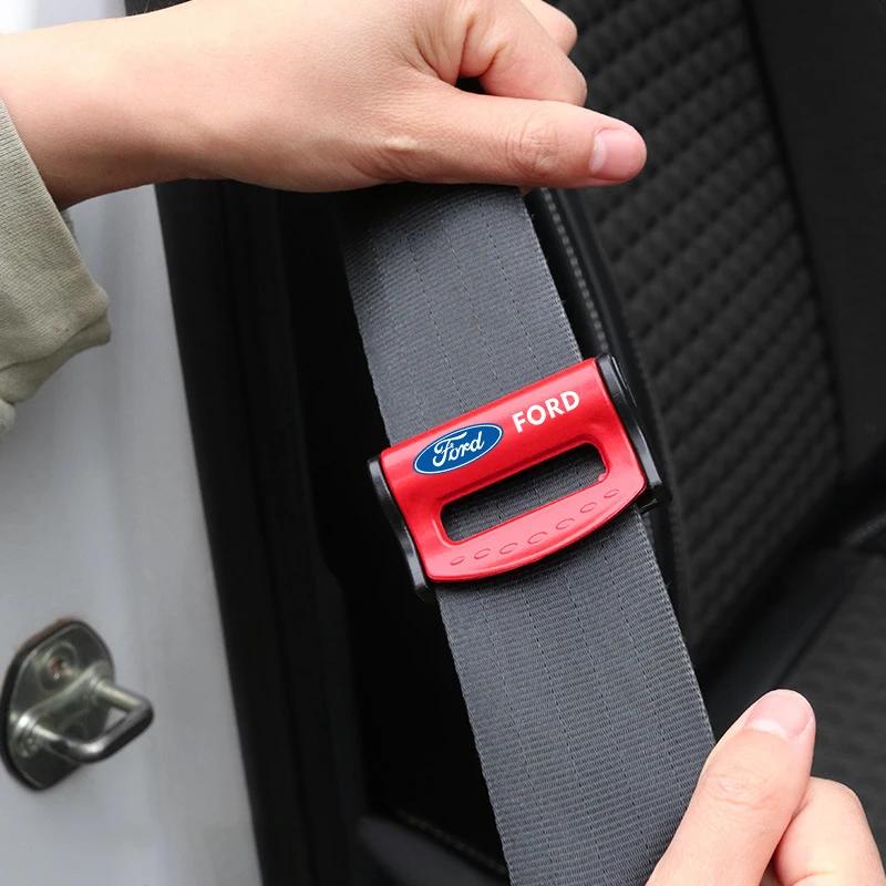 2025 Hot For Ford New Car Safety Seat Belt Buckle Clip Seatbelt Stopper Adjuster Car Strap Clips For Ford Fiesta MK7 2012 2013 2